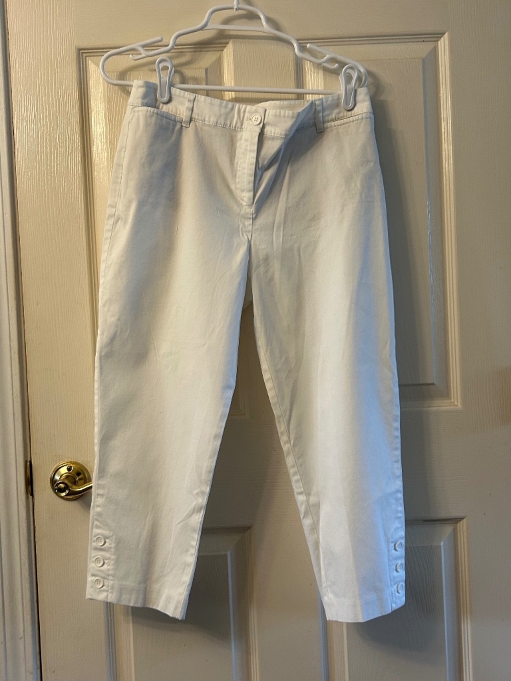 Talbot’s Perfect Crop Pants, white, size 10P